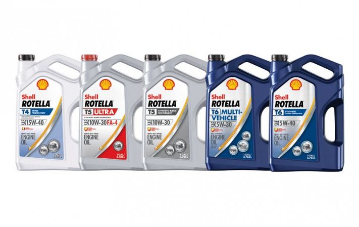 Display off Rotella engine oil products from Shell Lubricants